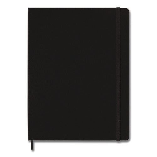 Classic Colored Hardcover Notebook, 1-subject, Narrow Rule, Black Cover, (192) 10 X 7.5 Sheets