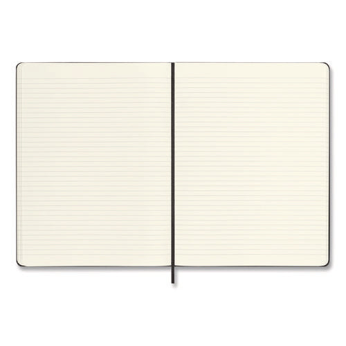 Classic Colored Hardcover Notebook, 1-subject, Narrow Rule, Black Cover, (192) 10 X 7.5 Sheets