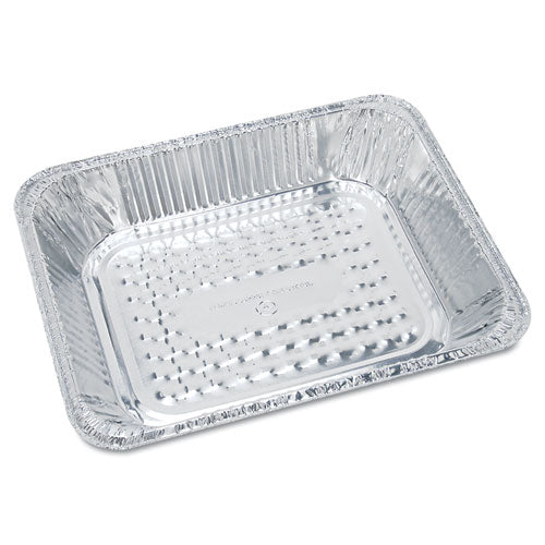 Aluminum Oblong Container, 1 Lb, 4.56 X 5.56 X 1.63, Silver, 1,000/carton