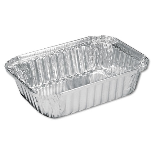 Aluminum Oblong Pan, 1.5 Lb, 5.13 X 7.06 X 1.69, Silver, 500/carton