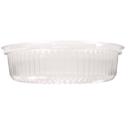Plastic Dome Lids, Embossed, Fits 4012/4013, 12" Diameter, Clear, 25/carton