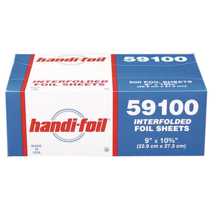 Interfolded Foil Sheets, 55 Gauge, 9 X 10.75, 500/box, 6 Boxes/carton