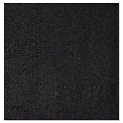 Beverage Napkins, 2-ply, 9 1/2 X 9 1/2, Black, 1000/carton