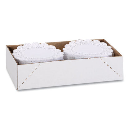 Cambridge Lace Doilies, Round, 6", White, 1,000/carton