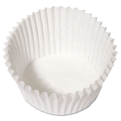 Fluted Bake Cups, 4.5" Diameter X 1.25" H, White, Paper, 500/pack, 20 Packs/carton
