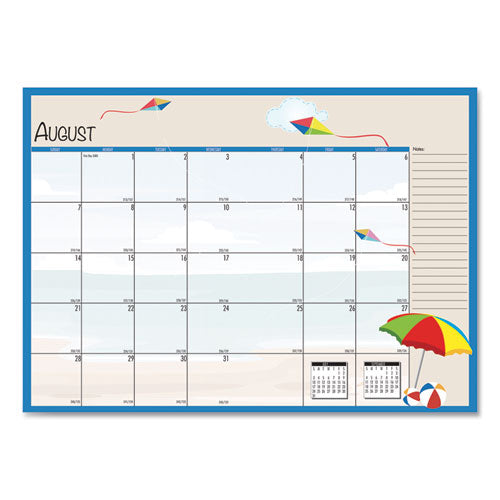 Seasonal Monthly Planner, Illustrated Seasons Artwork, 10 X 7, Light Blue Cover, 12-month (jan To Dec): 2026
