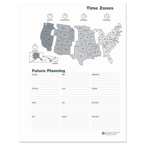 24-month Recycled Ruled Monthly Planner, 11 X 8.5, Black Cover, 24-month: Jan 2026 To Dec 2027