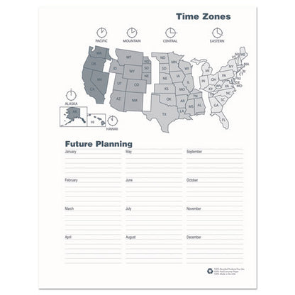 24-month Recycled Ruled Monthly Planner, 11 X 8.5, Black Cover, 24-month: Jan 2026 To Dec 2027