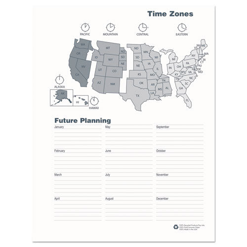 14-month Recycled Ruled Monthly Planner, 11 X 8.5, Black Cover, 14-month: Dec 2025 To Jan 2027