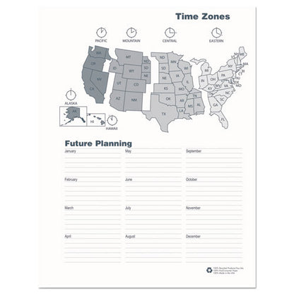 Monthly Hard Cover Two-year Planner, 11 X 8.5, Black Cover, 24-month: Jan 2026 To Dec 2027