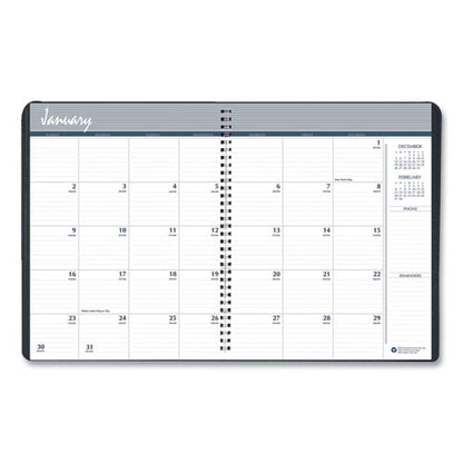 Recycled Monthly 5-year/62-month Planner, 11 X 8.5, Black Cover, 62-month: Dec 2025 To Jan 2031