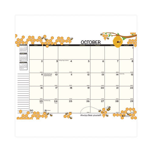 Recycled Academic Honeycomb Planner, Honeycomb Artwork, 10 X 7, Multicolor Cover, 12-month (aug To July): 2025 To 2026