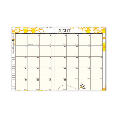 Recycled Academic Honeycomb Planner, Honeycomb Artwork, 10 X 7, Multicolor Cover, 12-month (aug To July): 2025 To 2026