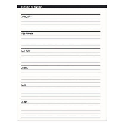 Recycled Two Year Monthly Planner With Expense Logs, 8.75 X 6.88, Black Cover, 24-month: Jan 2026 To Dec 2027