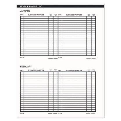 Recycled Two Year Monthly Planner With Expense Logs, 8.75 X 6.88, Black Cover, 24-month: Jan 2026 To Dec 2027