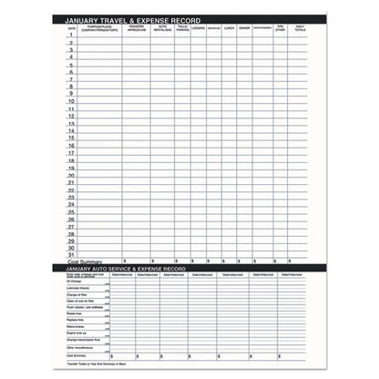 14-month Recycled Ruled Monthly Planner, 8.75 X 6.78, Black Cover, 14-month: Dec 2025 To Jan 2027