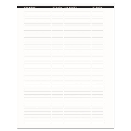 Recycled Professional Weekly Planner, 15-minute Appts, 11 X 8.5, Black Wirebound Soft Cover, 12-month (jan To Dec): 2026