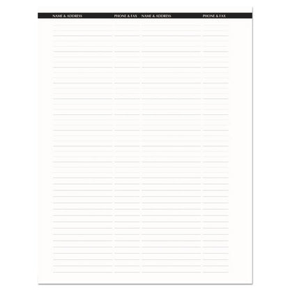 Recycled Professional Weekly Planner, 15-minute Appts, 11 X 8.5, Black Wirebound Soft Cover, 12-month (jan To Dec): 2026