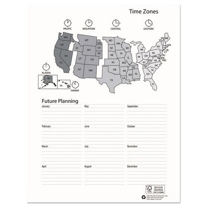 Recycled Professional Weekly Planner, 15-minute Appts, 11 X 8.5, Black Wirebound Soft Cover, 12-month (jan To Dec): 2026