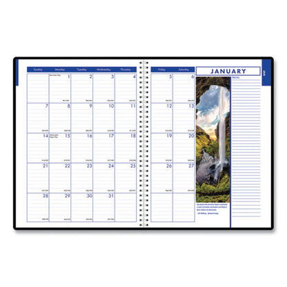 Earthscapes Recycled Weekly/monthly Appointment Book, Landscape Photos, 11 X 8.5, Black Soft Cover, 12-month (jan-dec): 2026