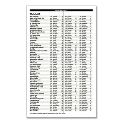 Recycled Weekly Appointment Book, 8 X 5, Black Cover, 12-month (jan To Dec): 2026