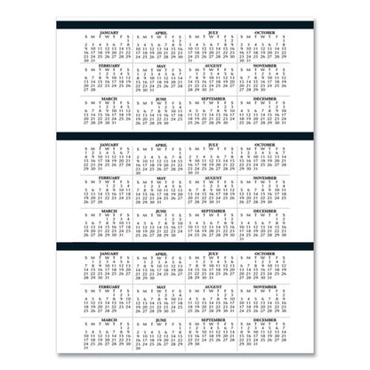 Executive Series Four-person Group Practice Daily Appointment Book, 11 X 8.5, Black Hard Cover, 12-month (jan To Dec): 2026