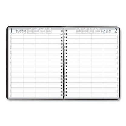 Executive Series Four-person Group Practice Daily Appointment Book, 11 X 8.5, Black Hard Cover, 12-month (jan To Dec): 2026