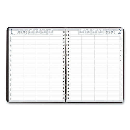 Executive Series Four-person Group Practice Daily Appointment Book, 11 X 8.5, Black Hard Cover, 12-month (jan To Dec): 2026