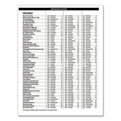 Executive Series Four-person Group Practice Daily Appointment Book, 11 X 8.5, Black Hard Cover, 12-month (jan To Dec): 2026