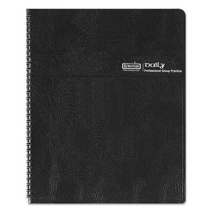 Executive Series Four-person Group Practice Daily Appointment Book, 11 X 8.5, Black Hard Cover, 12-month (jan To Dec): 2026