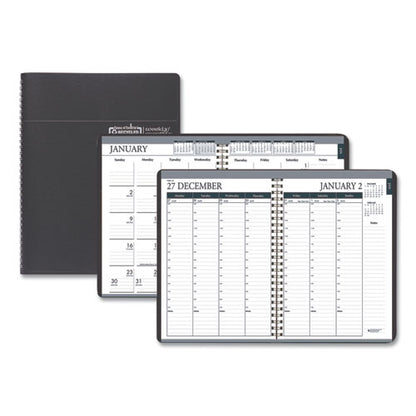 Recycled Monthly Weekly 7 Day Planner, 8.75 X 6.88, Black Cover, 12-month (jan To Dec): 2026