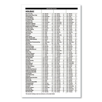 Memo Size Daily Appointment Book With 15-minute Schedule, 8 X 5, Black Cover, 12-month (jan To Dec): 2026
