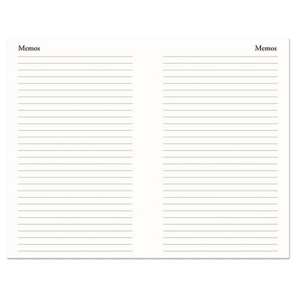 Memo Size Daily Appointment Book With 15-minute Schedule, 8 X 5, Black Cover, 12-month (jan To Dec): 2026