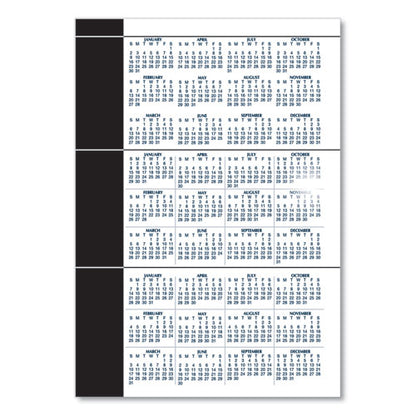 24/7 Recycled Daily Appointment Book/monthly Planner, 10 X 7, Black Cover, 12-month (jan To Dec): 2026