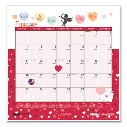 Recycled Seasonal Wall Calendar, Illustrated Seasons Artwork, 12 X 12, 12-month (jan To Dec): 2026