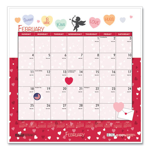 Recycled Seasonal Wall Calendar, Illustrated Seasons Artwork, 12 X 12, 12-month (jan To Dec): 2026
