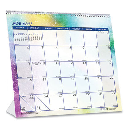 Recycled Cosmos Tent Calendar, Night Sky Artwork, 6 X 6, White/multicolor Sheets, 12-month (jan To Dec): 2026