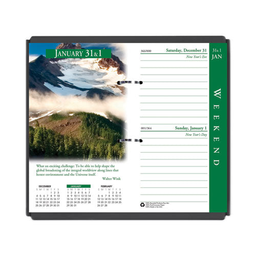 Earthscapes Desk Calendar Refill, Nature Photography, 3.5 X 6, White/multicolor Sheets, 12-month (jan To Dec): 2026