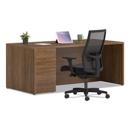 10500 Series "l" Workstation Single Pedestal Desk With Full-height Pedestal, 72" X 36" X 29.5", Pinnacle