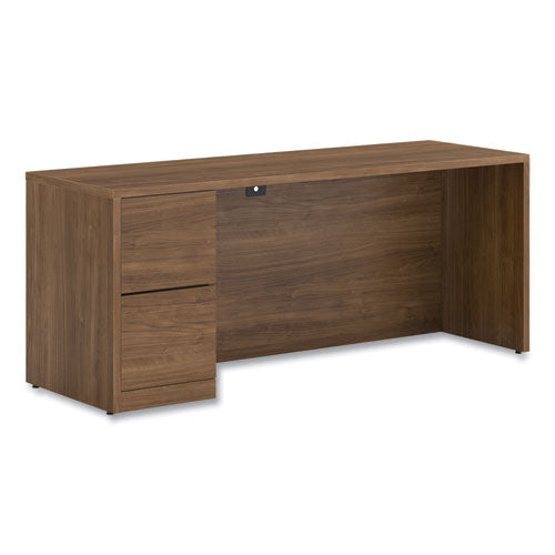 10500 Series Full-height Left Pedestal Credenza, 72w X 24w X 29.5h, Pinnacle