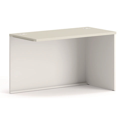 38000 Series Return Shell, Right, 48w X 24d X 29.5h,silver Mesh/light Gray