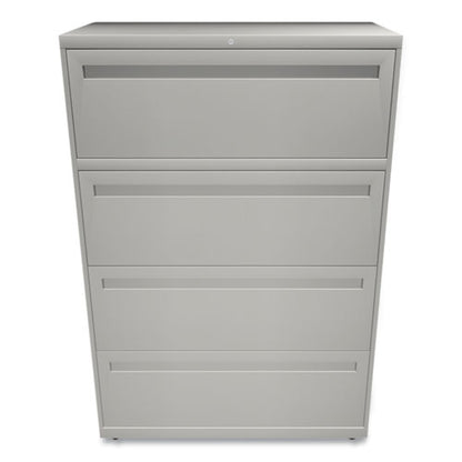 Brigade 700 Series Lateral File, 4 Legal/letter-size File Drawers, Light Gray, 36" X 18" X 52.5"
