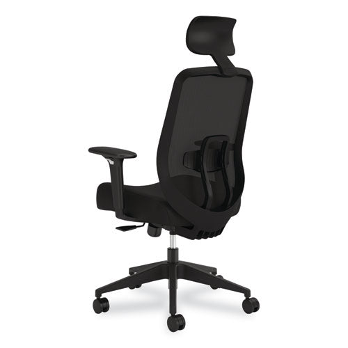 Altern Mesh Mid-back Task Chair, 17.95 To 21.1 Seat Height, Black Seat, Black Back, Black Base