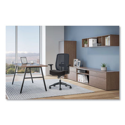 Altern Mesh Mid-back Task Chair, 17.95 To 21.1 Seat Height, Black Seat, Black Back, Black Base