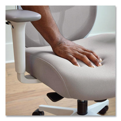 Altern Mesh Mid-back Task Chair, 17.95 To 21.1 Seat Height, Gray Seat, Gray/white Back, White Base