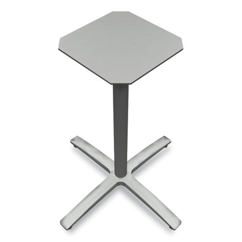 Between Seated-height X-base For 30" To 36" Table Tops, 26.18w X 29.57h, Silver