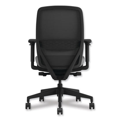 Nucleus Series Recharge Task Chair, 16.63 To 21.13 Seat Height, Frost Seat, Black Back, Black Base