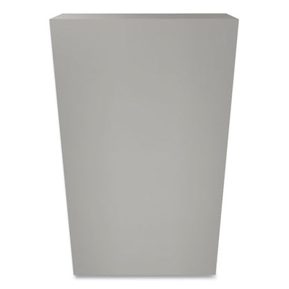 Metal Bookcase, Four-shelf, 34.5w X 12.63d X 59h, Light Gray