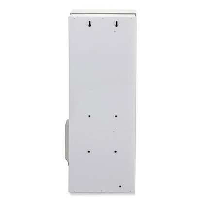 Dual Channel Sanitary Napkin/tampon Vendor, 25 Cent Coin Mechanism, 11.13 X 7.63 X 26.38, White/blue