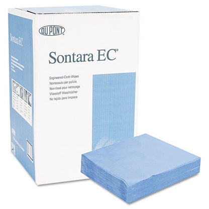 Dupont Sontara Ec Engineered Cloths, 12 X 12, Blue, 100/pack, 10 Packs/carton